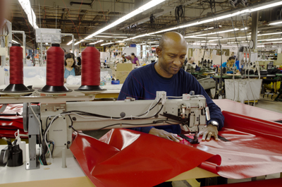 Large commercial sewing factory in rochester new york
