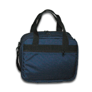 blue utility messenger bag